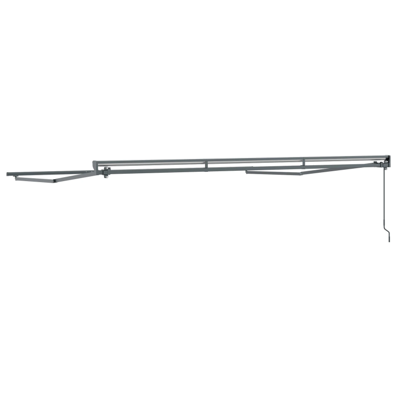 vidaXL Pārklājuma struktūra Antracīts 4 × 3 m Pulverkrāsots tērauds