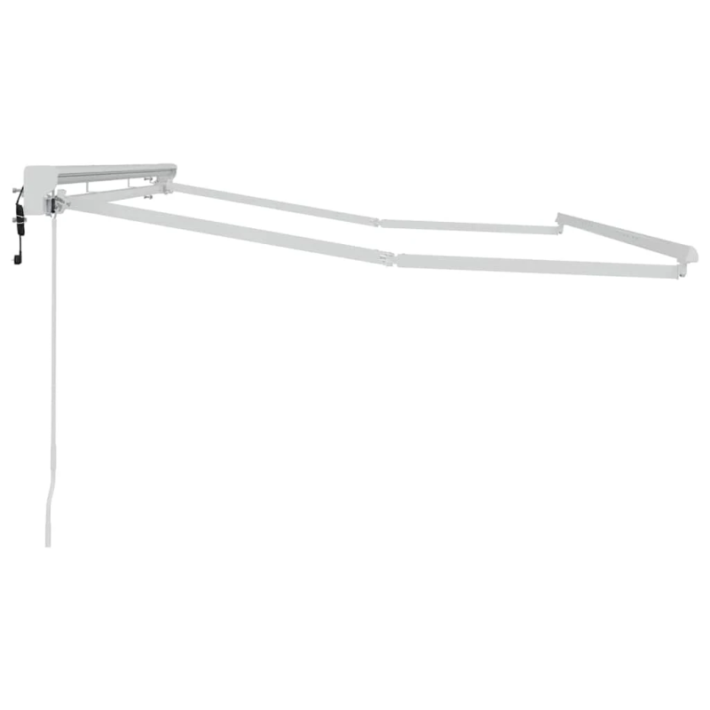 vidaXL Pārklājuma struktūra Balts 3,5 x 2 m Pulverkrāsots tērauds