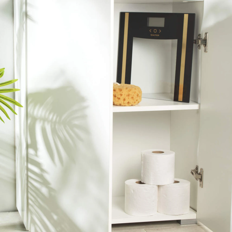 Salter SA00550BGCFAS Glass Analyser Bathroom Scale Black-Gold