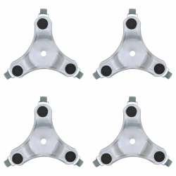 vidaXL mēbeļu riteņi, 4 gab., 16x14,5x5,5 cm, tērauds, 180 kg