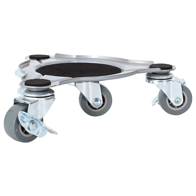 vidaXL mēbeļu riteņi, 4 gab., ar pacēlāju, 19x17,5x6 cm, tērauds, 1000 kg