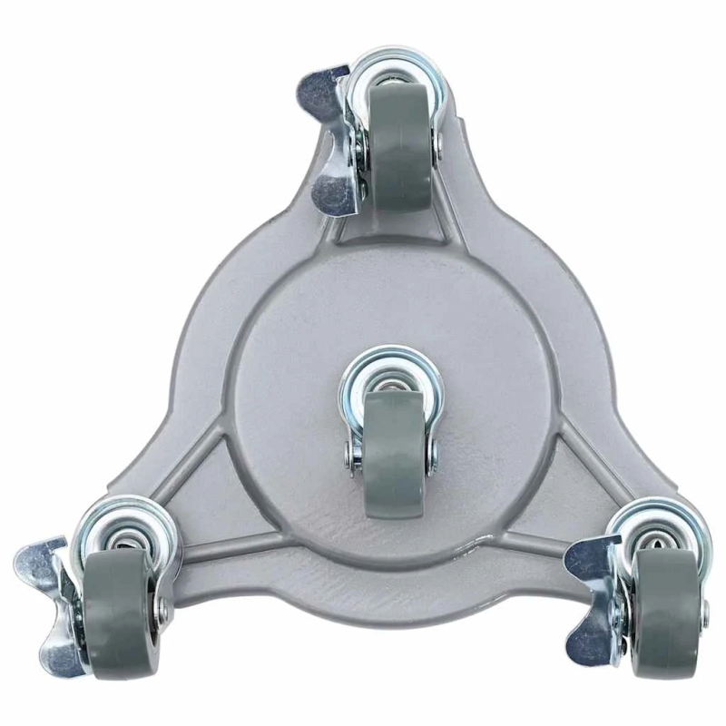 vidaXL mēbeļu riteņi, 4 gab., ar pacēlāju, 19x17,5x6 cm, tērauds, 1000 kg