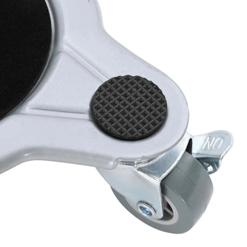 vidaXL mēbeļu riteņi, 4 gab., ar pacēlāju, 15,5x15,5x5,5 cm, tērauds, 1000 kg