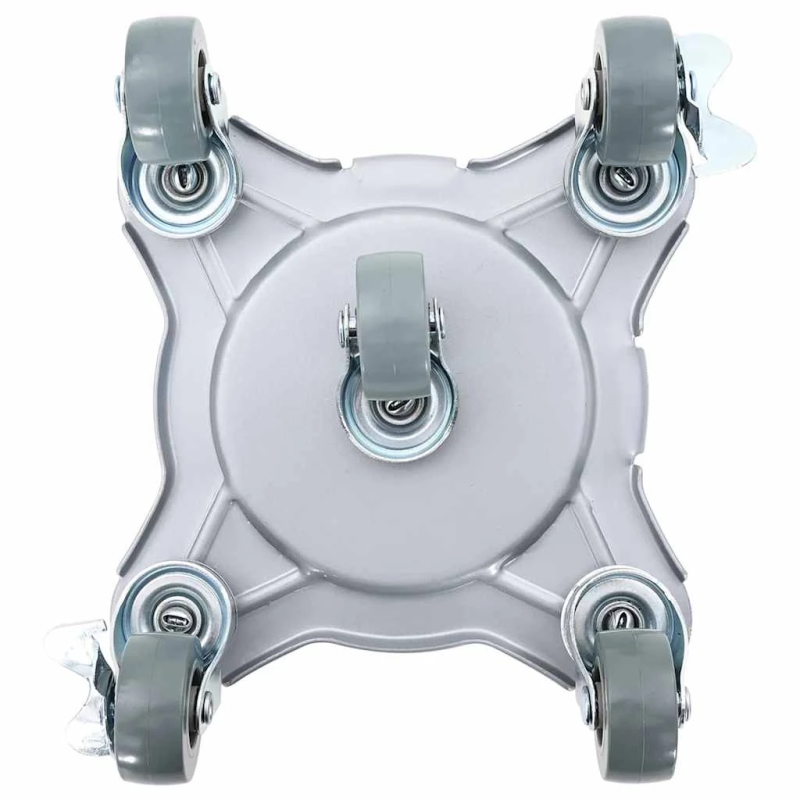 vidaXL mēbeļu riteņi, 4 gab., ar pacēlāju, 15,5x15,5x5,5 cm, tērauds, 1000 kg