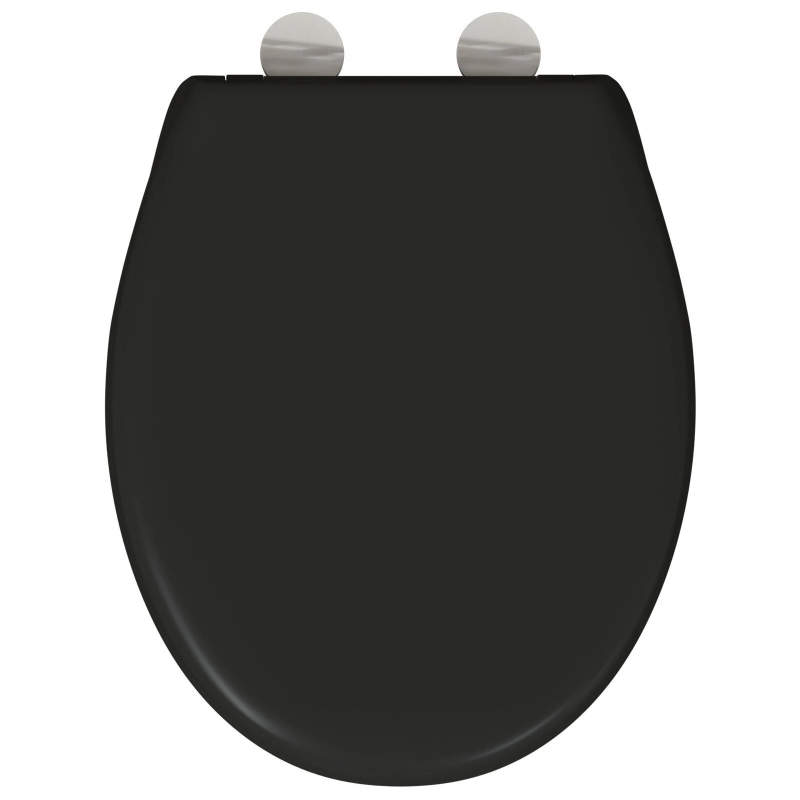 vidaXL Tualetes sēdeklis Melna 44,8 x 37,3 x 4,2 cm Duroplast