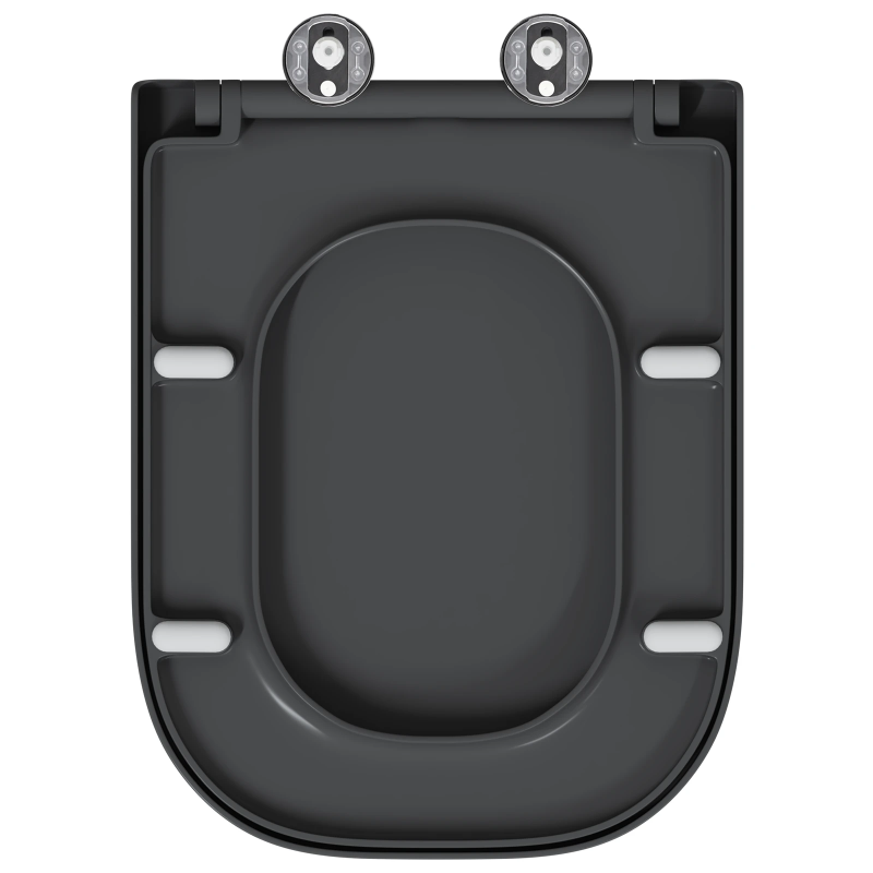 vidaXL Tualetes sēdeklis Antracīts 44,5 x 35 x 3,6 cm Duroplast