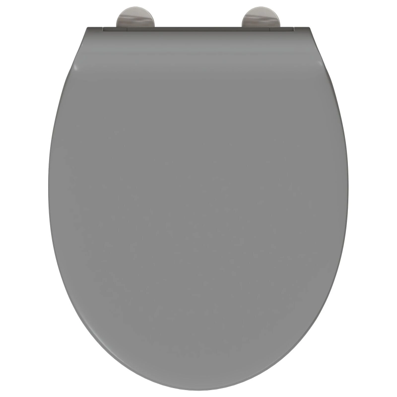 vidaXL Tualetes sēdeklis Pelēka 47 x 37,5 x 3,8 cm Duroplast