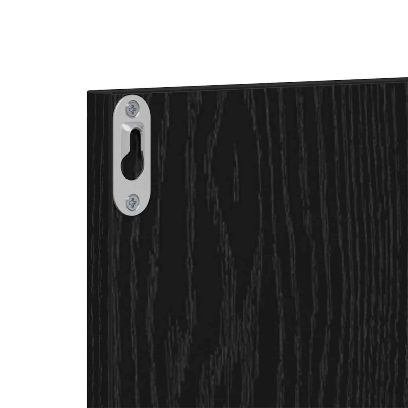 vidaXL Priekšnama mēbeļu komplekts 3 pcs Melns ozols 80 x 31 x 40 cm