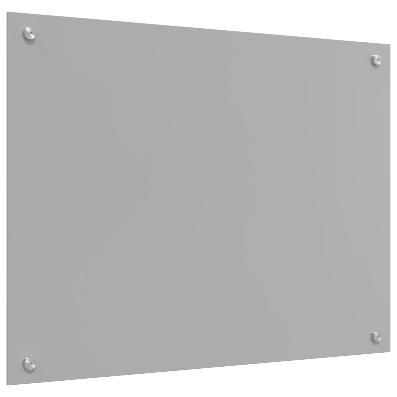 vidaXL Virtuves aizsargpanelis Gaiši pelēka 80 x 50 x 0,6 cm