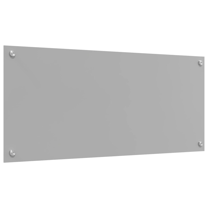 vidaXL Virtuves aizsargpanelis Gaiši pelēka 90 x 40 x 0,6 cm