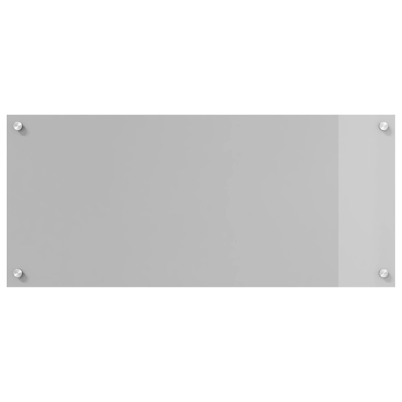 vidaXL Virtuves aizsargpanelis Gaiši pelēka 90 x 40 x 0,6 cm