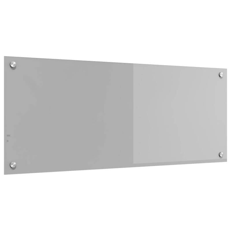 vidaXL Virtuves aizsargpanelis Gaiši pelēka 100 x 40 x 0,6 cm