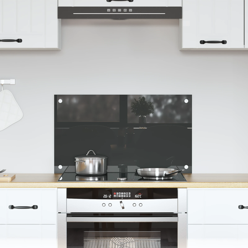 vidaXL Virtuves aizsargpanelis Tumši pelēka 70 x 40 x 0,6 cm