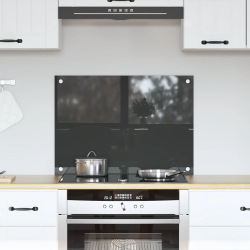 vidaXL Virtuves aizsargpanelis Tumši pelēka 70 x 50 x 0,6 cm