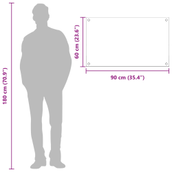 vidaXL Virtuves aizsargpanelis Tumši pelēka 90 x 60 x 0,6 cm