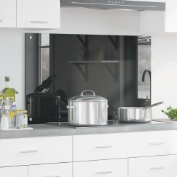 vidaXL Virtuves aizsargpanelis Tumši pelēka 100 x 60 x 0,6 cm