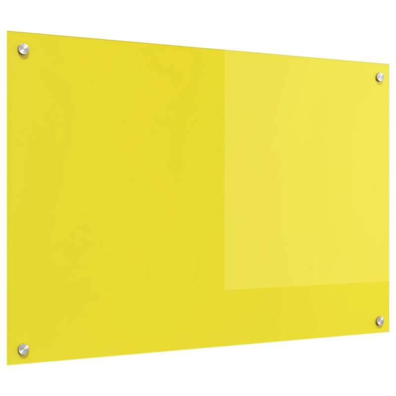 vidaXL Virtuves aizsargpanelis Dzeltena 90 x 60 x 0,6 cm rūdīts stikls