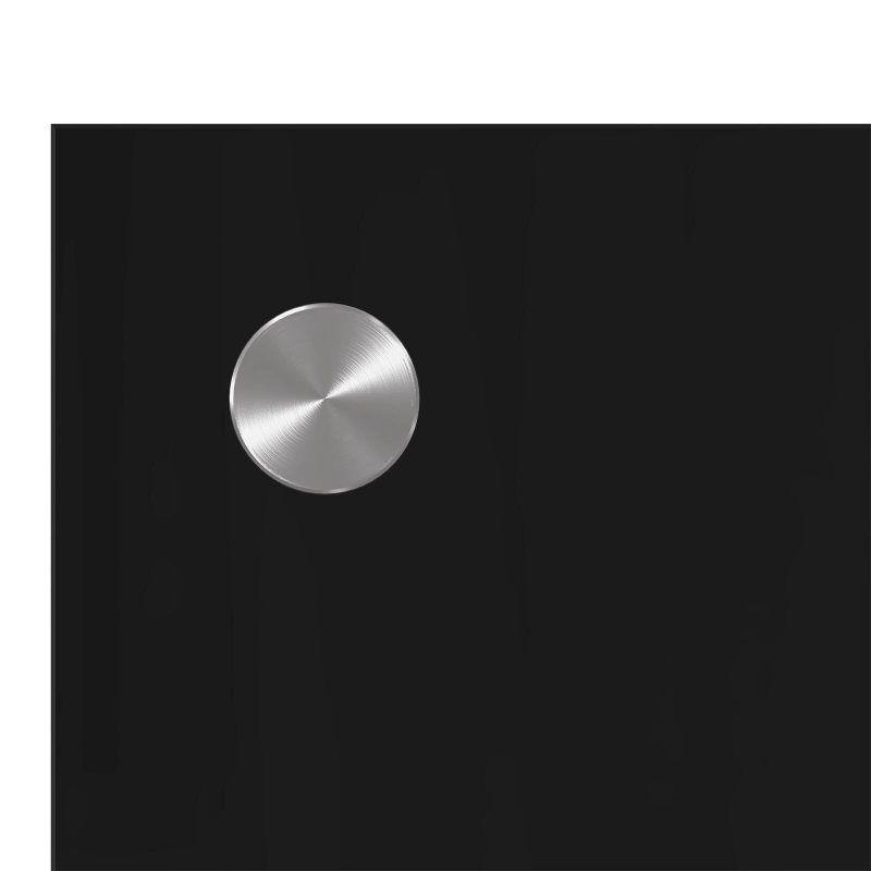 vidaXL Virtuves aizsargpanelis Melna 110 x 60 x 0,6 cm rūdīts stikls