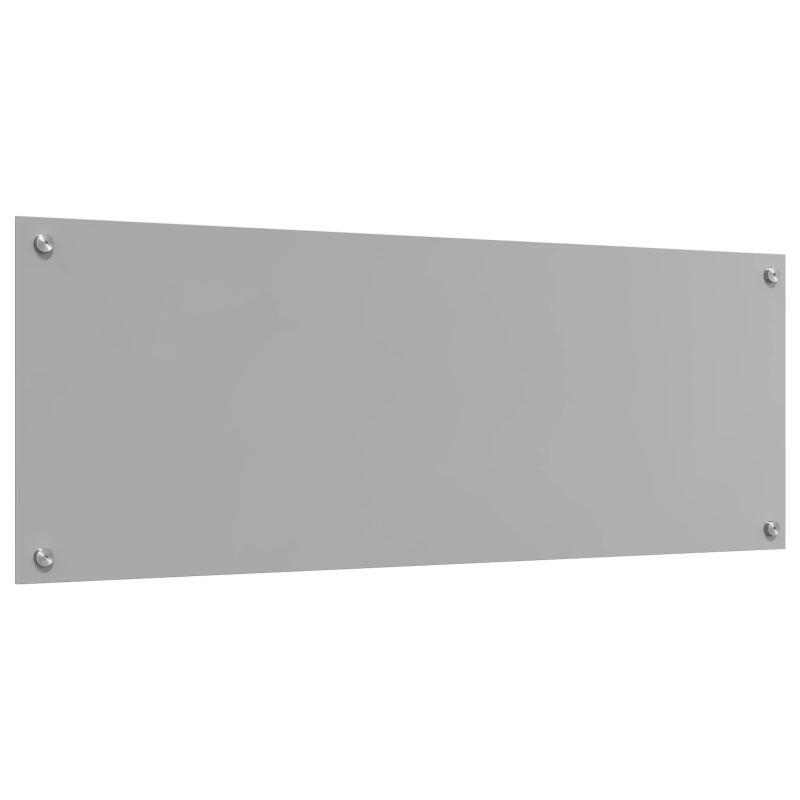 vidaXL Virtuves aizsargpanelis Gaiši pelēka 110 x 40 x 0,6 cm