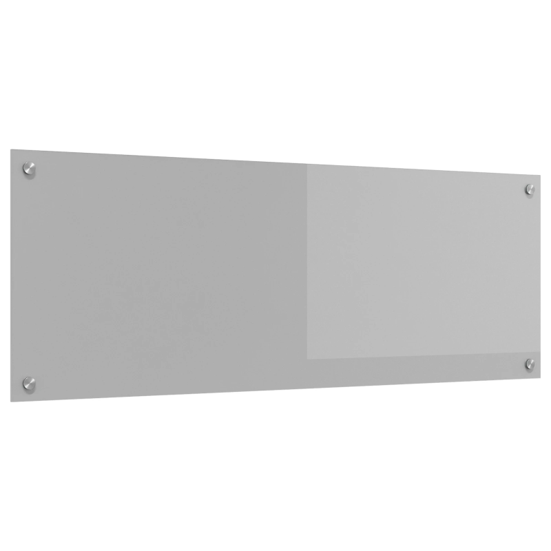 vidaXL Virtuves aizsargpanelis Gaiši pelēka 110 x 40 x 0,6 cm