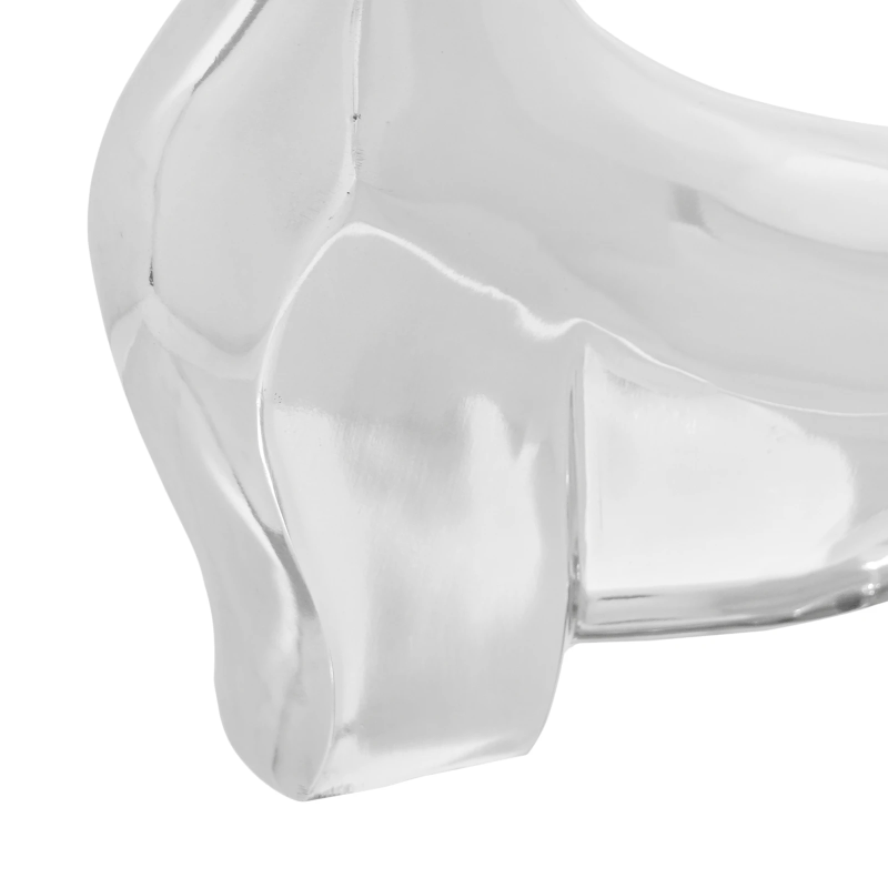 vidaXL Vērša skulptūra Sudraba 37 x 44 x 17 cm Alumīnijs