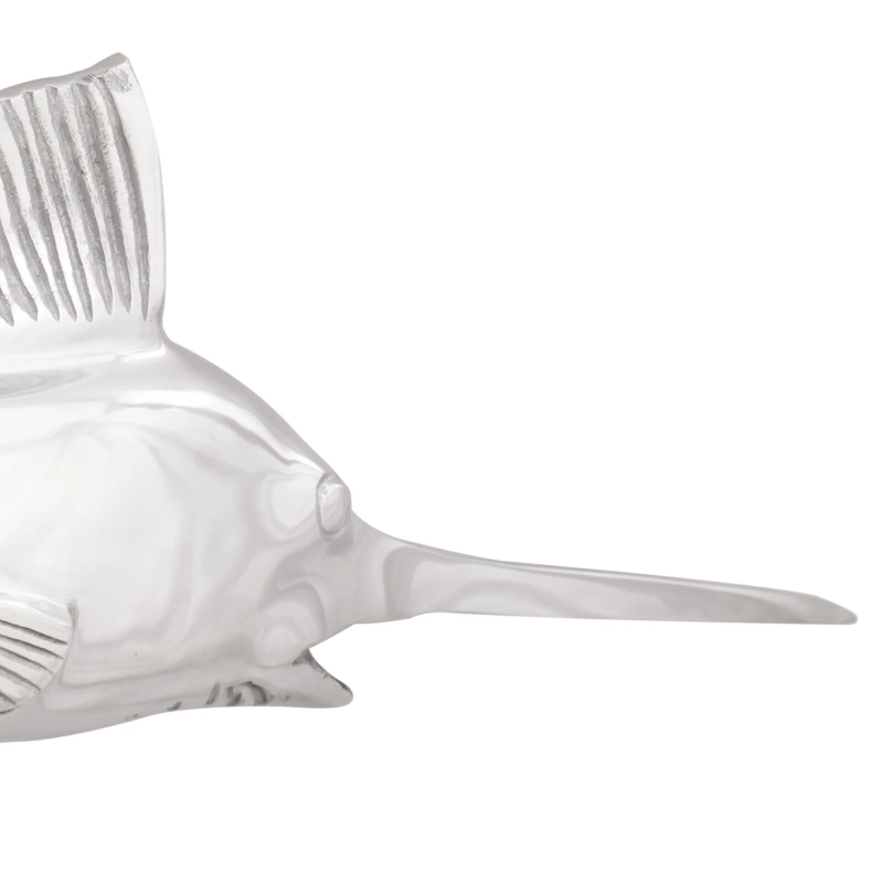 vidaXL Skulptūra Sudraba 91 x 8 x 26 cm Alumīnijs