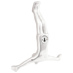 vidaXL Skulptūra Sudraba 22 x 8 x 25 cm Alumīnijs