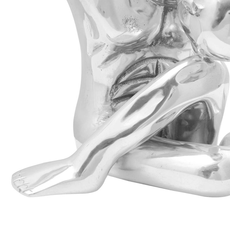 vidaXL Skulptūra Sudraba 63 x 20 x 22 cm Alumīnijs