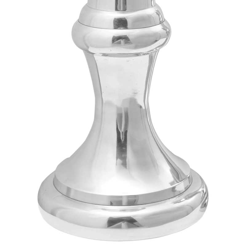 vidaXL Skulptūras 2 pcs Sudraba 17 x 17 x 42 cm Alumīnijs