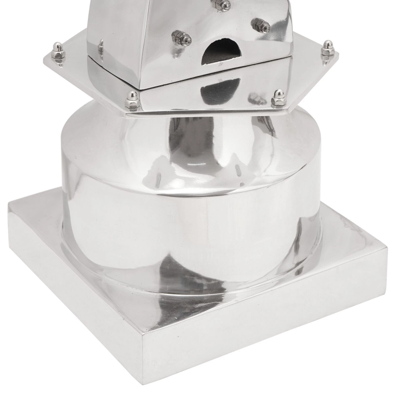 vidaXL Skulptūra Sudraba 26 x 26 x 110 cm Alumīnijs