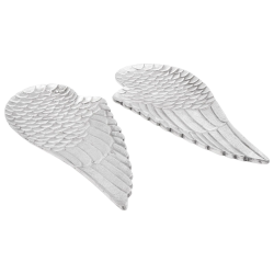 vidaXL Augļu grozs 2 pcs Sudraba 40 x 18 x 2.5 cm Alumīnijs