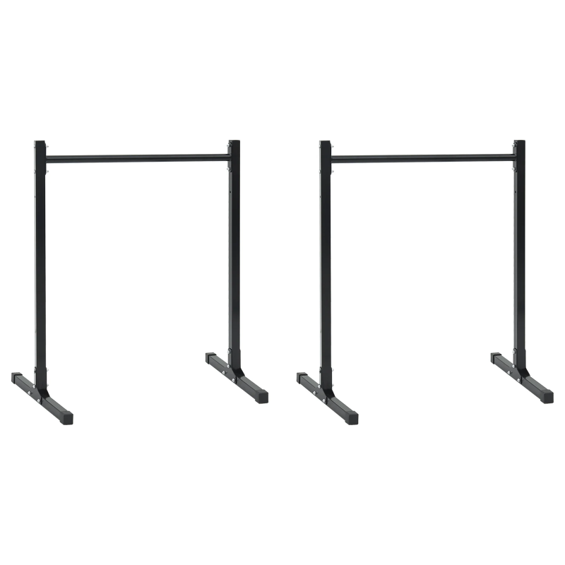 vidaXL Dip stacija 2 pcs Melna 55 x 90 x 104.5 cm