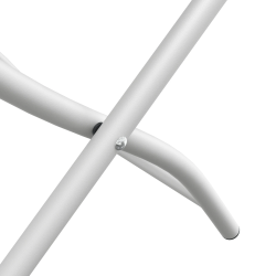 vidaXL Dārza saliekamais krēsls 2 pcs Balts 42 x 52 x 82cm