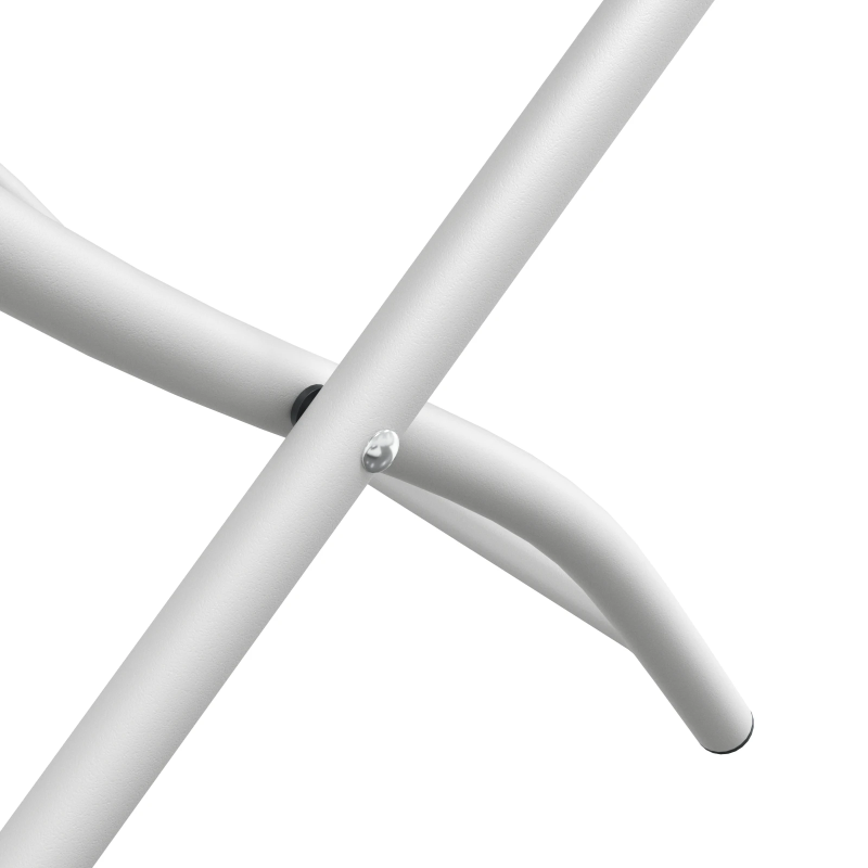 vidaXL Dārza saliekamais krēsls 2 pcs Balts 42 x 52 x 82cm