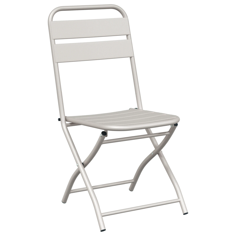 vidaXL Dārza saliekamais krēsls 2 pcs Bēša 42 x 52 x 82cm