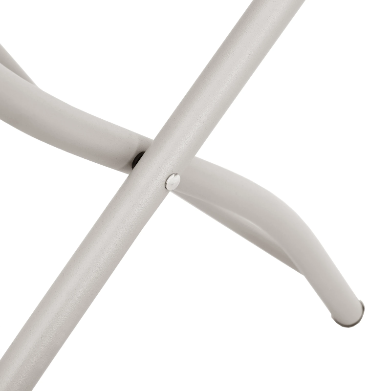 vidaXL Dārza saliekamais krēsls 2 pcs Bēša 42 x 52 x 82cm