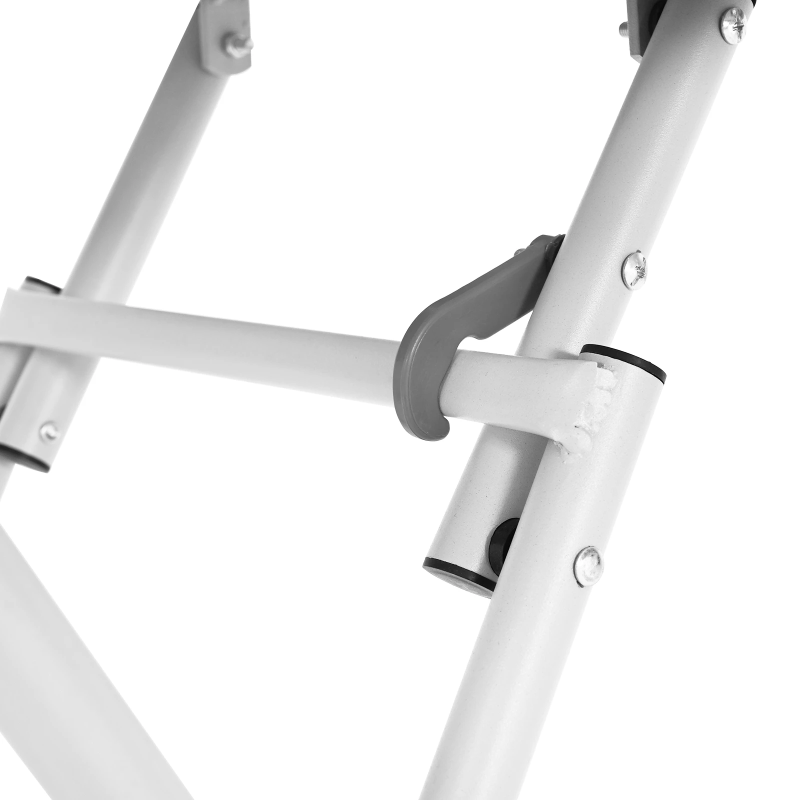 vidaXL Bistro galds Balts 55 x 55 x 72,5 cm Pulverkrāsots tērauds