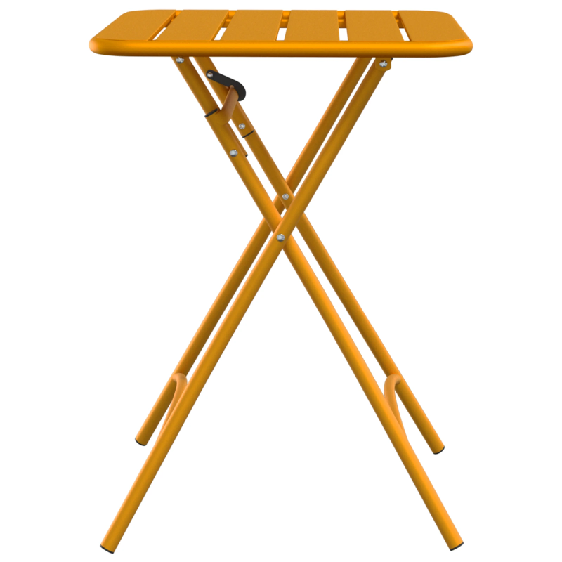 vidaXL Bistro galds Sinepju 55 x 55 x 72,5 cm Pulverkrāsots tērauds