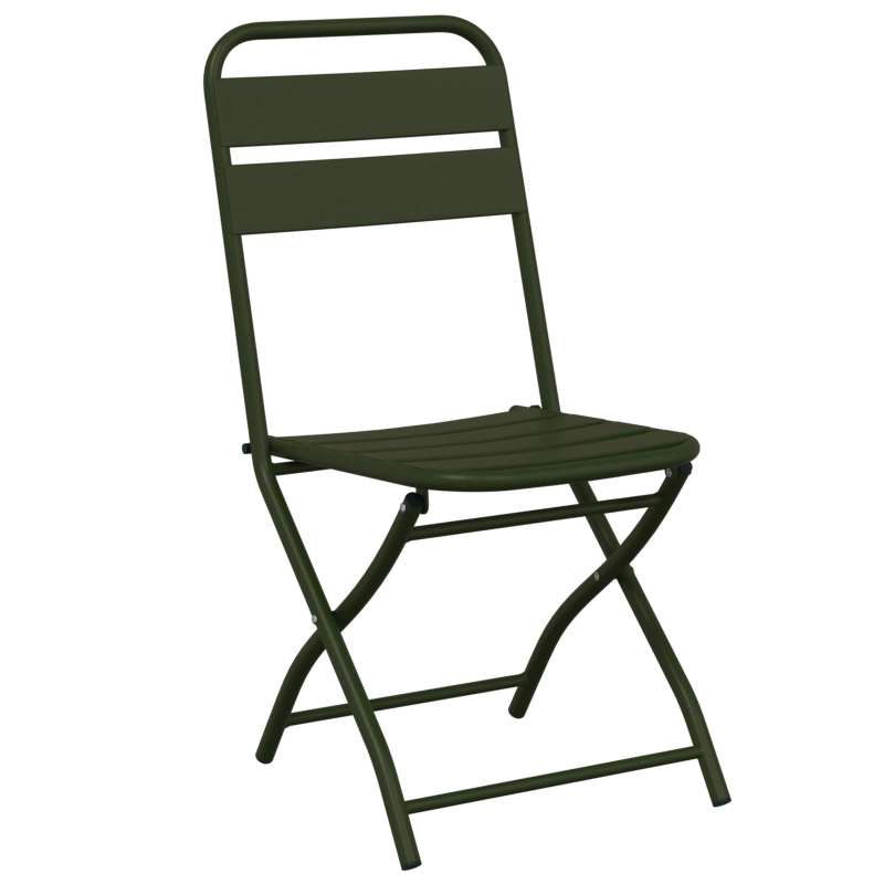 vidaXL Bistro komplekts 3 pcs Zaļa Tērauds