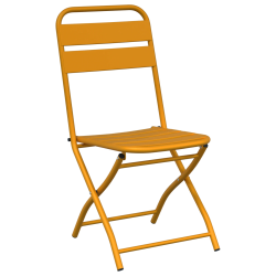 vidaXL Bistro komplekts 3 pcs Sinepju Tērauds