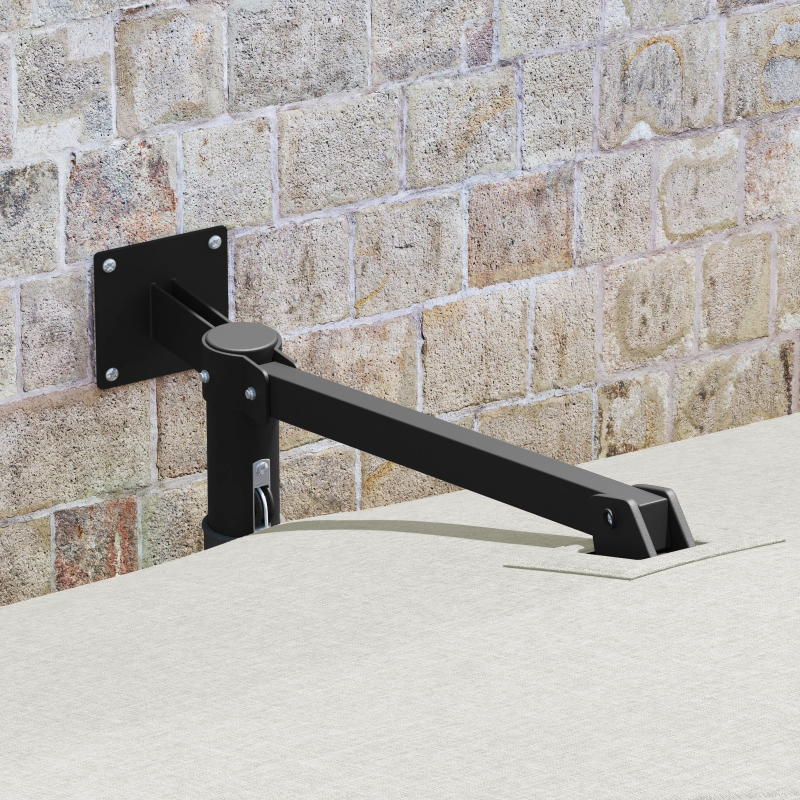 vidaXL Dārza parasols Smilšu 248,5 x 247,5 x 160 cm