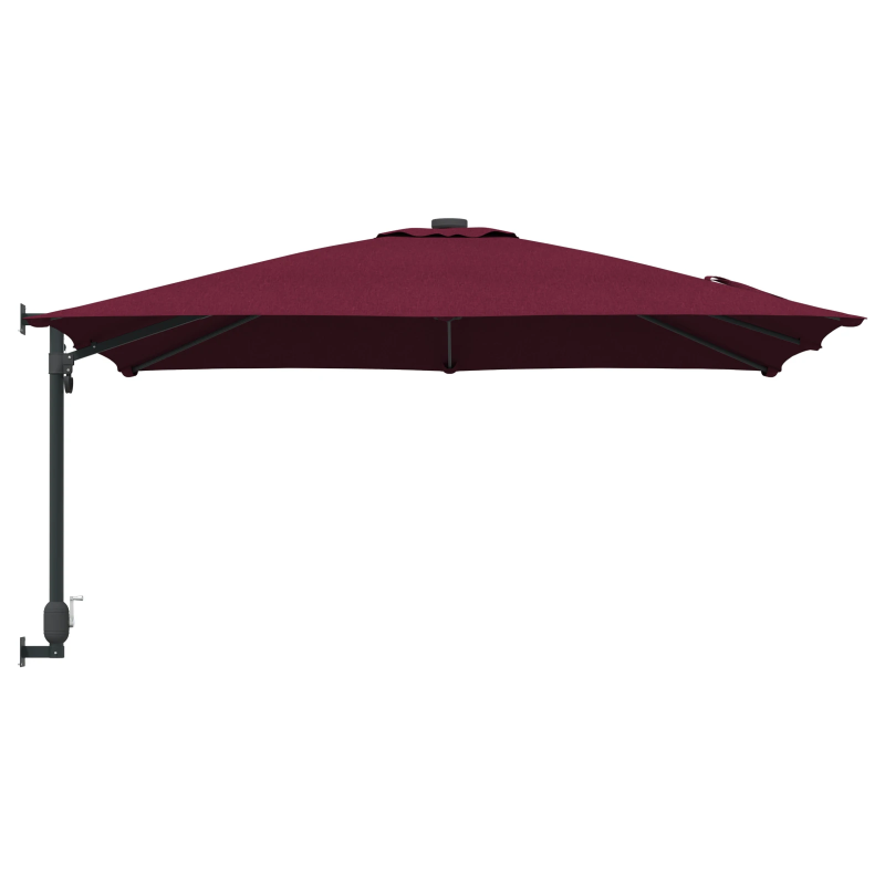 vidaXL Dārza parasols Bordo sarkans 248,5 x 247,5 x 160 cm