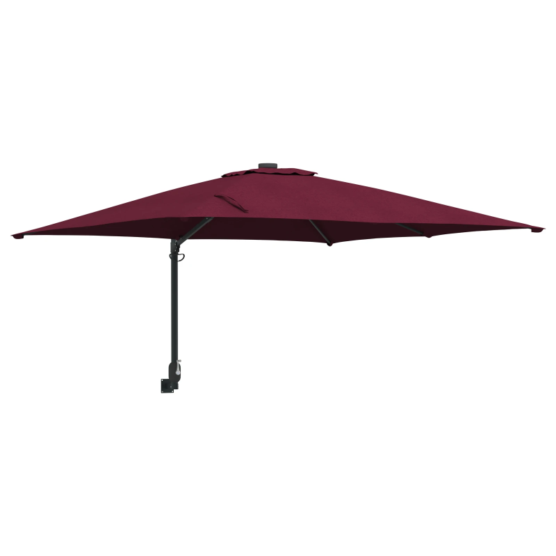 vidaXL Dārza parasols Bordo sarkans 248,5 x 247,5 x 160 cm