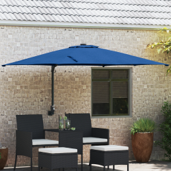 vidaXL Dārza parasols Azurblau 248,5 x 247,5 x 160 cm