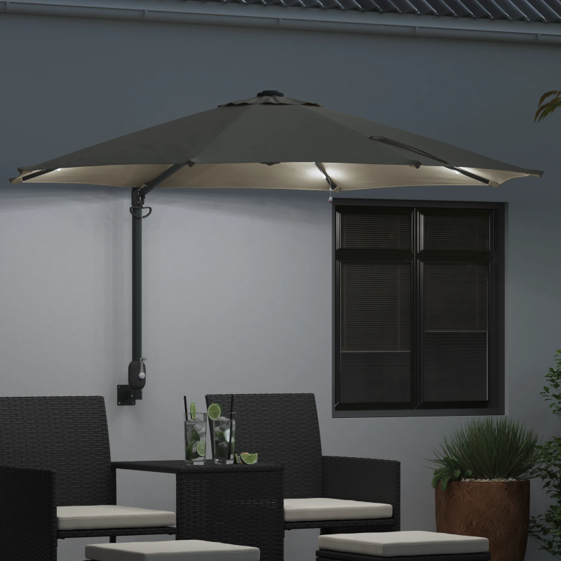 vidaXL Dārza parasols Smilšu 248 x 248 x 148 cm Poliesters un tērauds