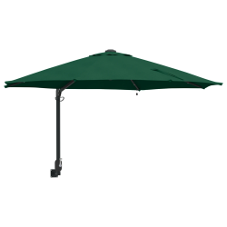 vidaXL Dārza parasols Zaļa 248 x 248 x 148 cm Poliesters un tērauds