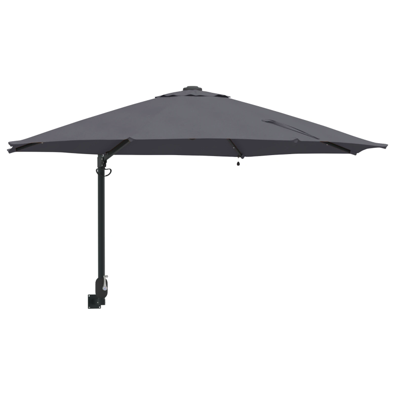 vidaXL Dārza parasols Antracīts 248 x 248 x 148 cm