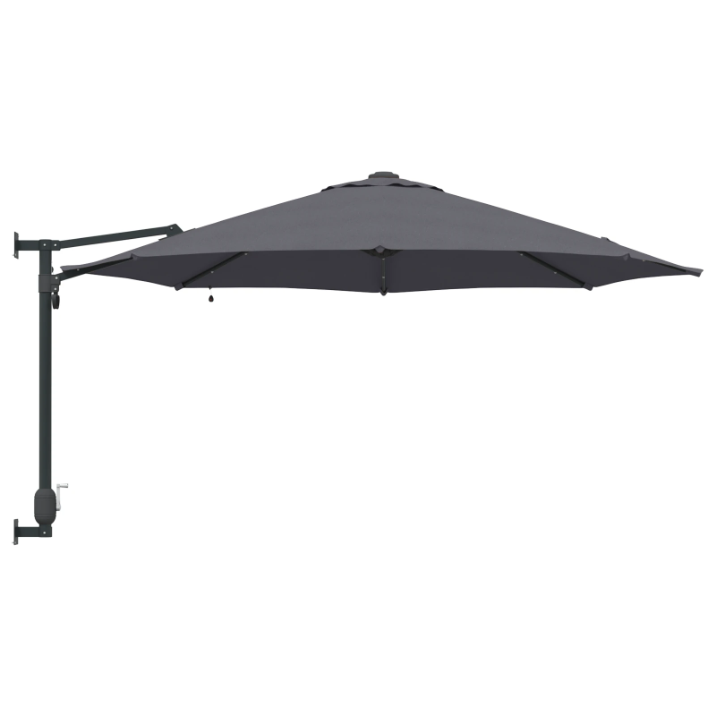 vidaXL Dārza parasols Antracīts 248 x 248 x 148 cm