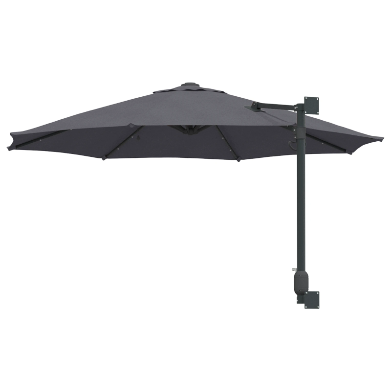 vidaXL Dārza parasols Antracīts 248 x 248 x 148 cm