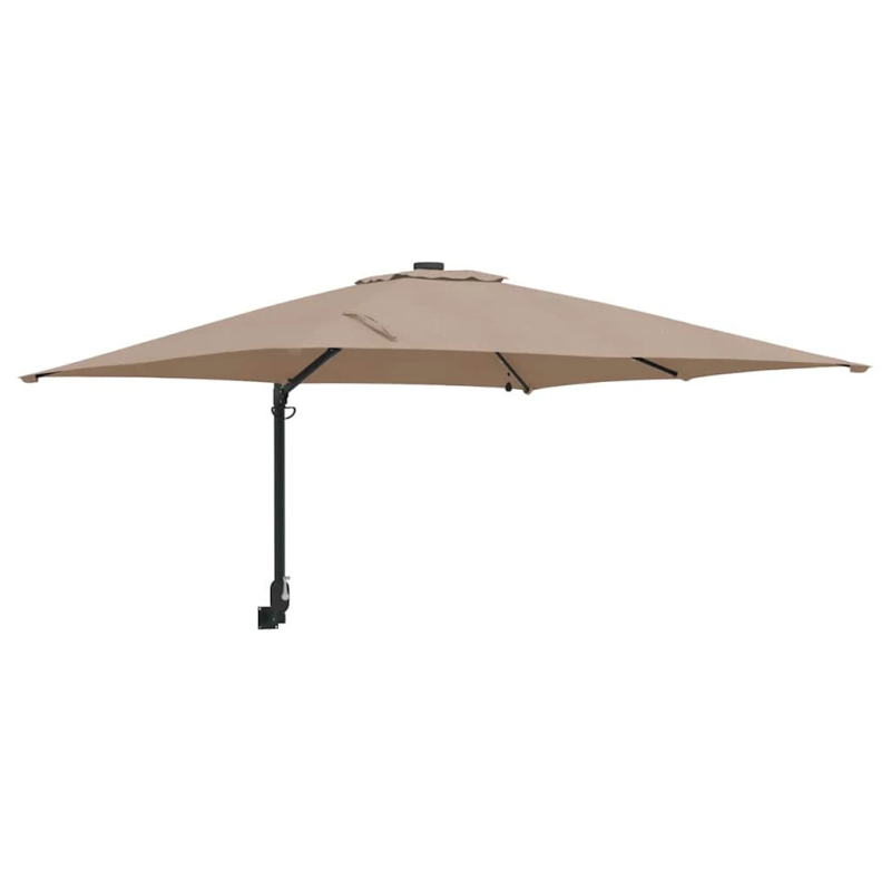 vidaXL Dārza parasols Pelēkbrūna 248,5 x 247,5 x 160 cm